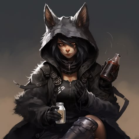 Concept Character Design. human/fox hybrid, young woman, DnD, rogue Dog Human Hybrid Character Design, Raccoon Character Design Human, Fox Human Hybrid Character Design, Human Wolf Character Design, Shape Shifter Character Design, Anime Fox Woman, Wolf Hybrid Human, Fox Human Hybrid, Fox Girl Character Design