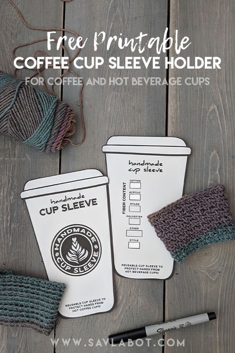 Hand Crocheting, Coffee Cozy Pattern, Coffee Crochet, Cup Cozy Crochet Pattern, Crochet Labels, Cup Cozy Pattern, Crochet Mug Cozy, Crochet Coffee Cozy, Cup Cozies