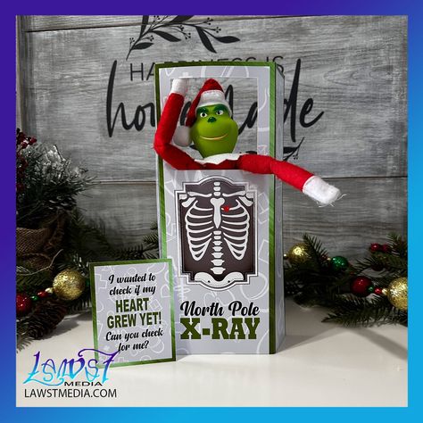 The Friendly Elf - Mean and Green Edition 2024 | Lawst Media Elf On The Shelf Ideas Grinch, Grinch And Elf On The Shelf, Grinch On The Shelf Ideas, Grinch On The Shelf, Alien Elf, Xray Machine, Elf Accessories, Elf Activities, Elf Antics