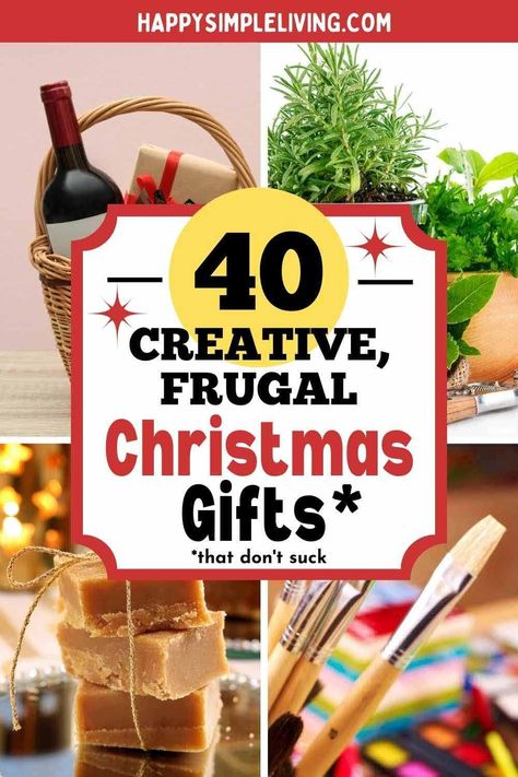 Frugal Christmas gift ideas? Check out DIY projects, homemade food gifts, vintage treasures, plants, thrifty hobby supplies and more. Spread some holiday cheer without breaking the bank! #thriftygifts Frugal Christmas Gifts, Budget Friendly Christmas Gifts, Budget Christmas Gifts, Christmas Gift Baskets Diy, Frugal Christmas, Inexpensive Christmas Gifts, Homemade Food Gifts, Christmas Food Gifts, Easy Holiday Recipes