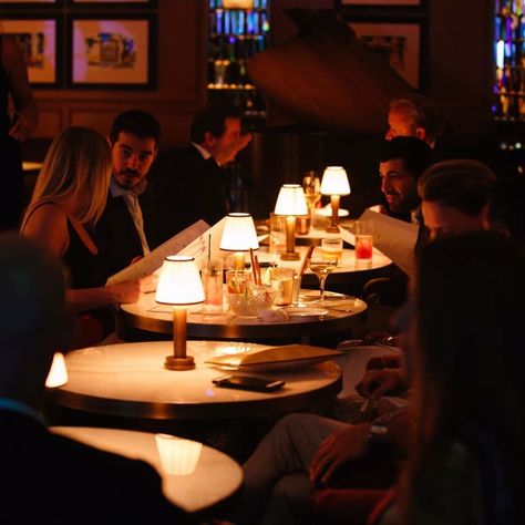 Dim Lit Restaurant, Ethereal Architecture, Jazz Restaurant, Candle Lit Table, Restaurant Lighting Design, Nighttime City, High Contrast Lighting, Candle Bar, British Country