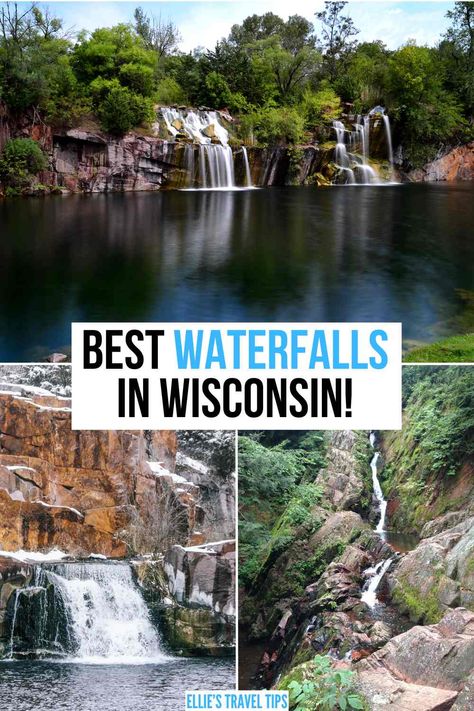 50+ Waterfalls of Wisconsin: Hidden Gems to Iconic Cascades Copper Falls State Park Wisconsin, Wilderness Wisconsin Dells, Big Manitou Falls Wisconsin, Wisconsin Waterfalls Road Trips, Wisconsin Waterfalls, Menomonee Falls Wisconsin, Wisconsin Dells, Milwaukee Wisconsin, Wisconsin Travel