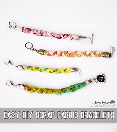 Fabric Scrap Crafts, Handkerchief Ideas, Fabric Bracelets Diy, Fabric Recycling, Vlog Ideas, Scrap Crafts, Art Quilting, Jewelry Fabric, Scrap Fabric Crafts