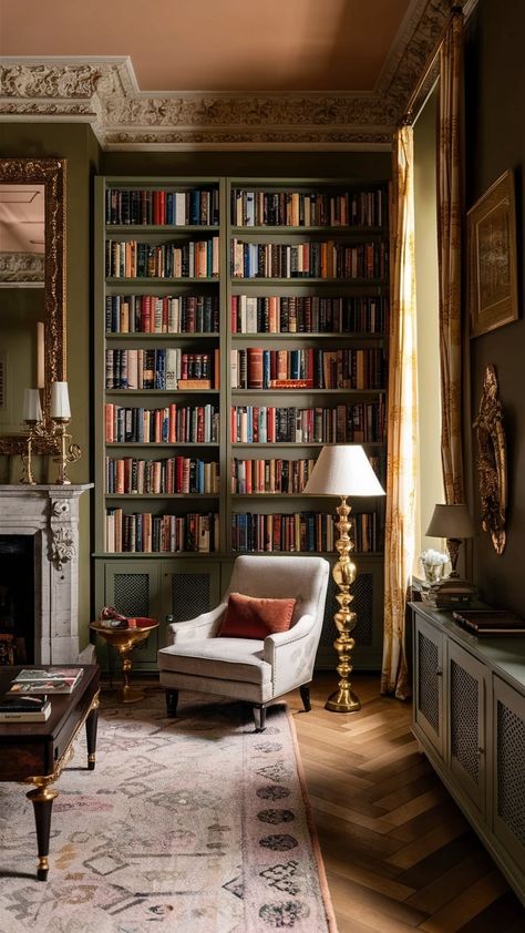 20 Ultimate Cozy Reading Nook Ideas You'll Wish You Knew Sooner - SheBonny Corner Nook In Bedroom, Lighting For Bookshelves, Bookcase Wall With Window, Small Study Decor, Bookshelves Above Fireplace, Study Rooms Ideas, Book Nook Corner Small Spaces, Built In Bookshelves Window, Den Library Reading Room