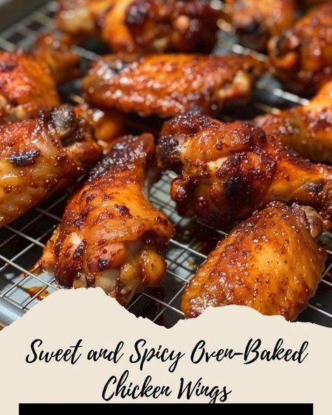 Made by Judia Sweet Heat Chicken Wings, Best Chicken Wings Recipe Ovens, Oven Baked Party Wings, Chicken Wing Oven Recipes, Oven Chicken Wings Recipes, Party Wings In Oven, Spicy Dry Rub Chicken Wings, Bake Chicken Wings In Oven Recipes, Best Oven Baked Chicken Wings