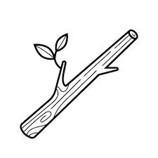 Premium Vector | Tree branch hand drawn wood element in doodle sketch style How To Draw A Tree Branch, Tree Branch Doodle, Draw Tree Branches, Tree Branch Template, Branches Drawing, Tree Branches Sketch, Tree Branch Drawing, Tree Branches Clip Art, Ladybug Room