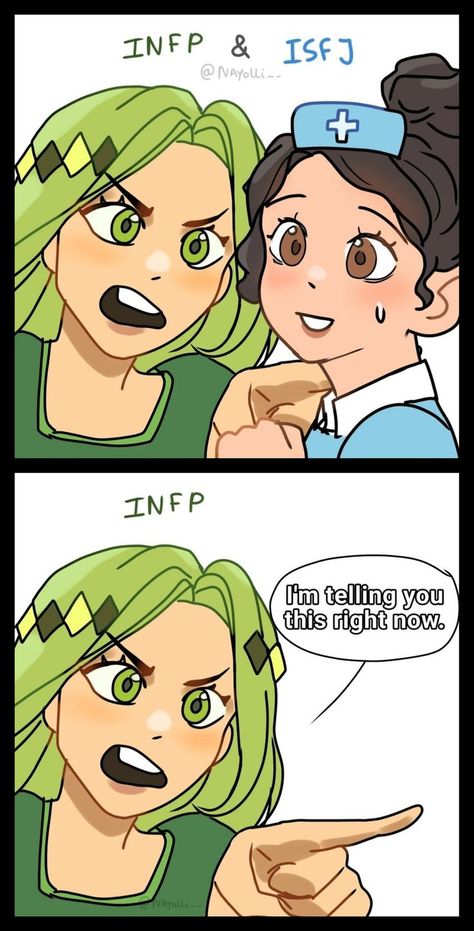 The last panel lmao  -  Credit: @nayolli_ Infp Friendship, Infp Problems, Infp Relationships, Funny Minecraft Videos, Cd Wall Art, Infp Personality, Mbti Relationships, Myers Briggs Personality Types, Mbti Character