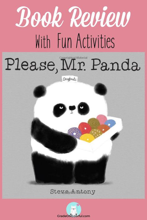 Please, Mr. Panda: Review and Activities Please Mr Panda, Panda Activities, Panda Craft, First Grade Resources, Preschool Books, Preschool Activity, Speech Therapy Activities, Toddler Fun, Free Activities