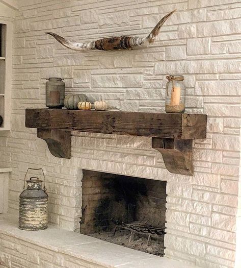 6" x 12" Reclaimed wood beam fireplace mantel with corbels by ShieldsAndSons on Etsy https://www.etsy.com/listing/643739399/6-x-12-reclaimed-wood-beam-fireplace Mantel With Corbels, Wood Beam Fireplace, Reclaimed Wood Mantle, Distressed Fireplace, Beam Fireplace, Reclaimed Wood Fireplace, Reclaimed Wood Mantel, Custom Fireplace Mantels, Ventura Homes