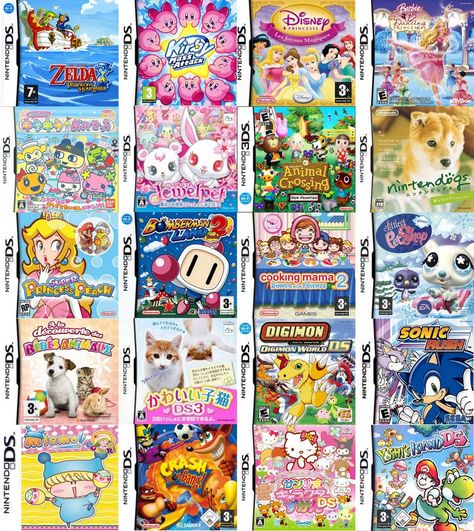 Ds Nintendo Games, Old Nintendo Ds Games, Bratz Ds Game, Best Nintendo Ds Games, 3ds Games Cute, Nintendo Ds Games For Girls, Cute Nintendo Ds Games, Kawaii 3ds Games, Ds Games Cute