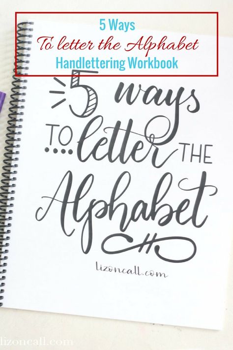 Add some variety to your hand lettered designs with this printable workbook, 5 ways to letter the alphabet. Diy Lettering Alphabet, Hand Lettering Fonts Alphabet Handwriting, Scribble Doodles, Lettering Techniques, Font Samples, Letter Practice, Letter Fonts, Hand Lettering For Beginners, Journal Calendar