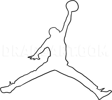 How To Draw Michael Jordan, Step by Step, Drawing Guide, by Dawn | dragoart.com Michael Jordan Drawing Easy, Jordan 4 Drawing Easy, Jordan Logo Drawing, Easy Jordan Drawing, Air Jordan Drawing Easy, Nike Jordan Drawing, Jordan Sign Tattoo, How To Draw Jordan 1 Step By Step, Jordans Drawing