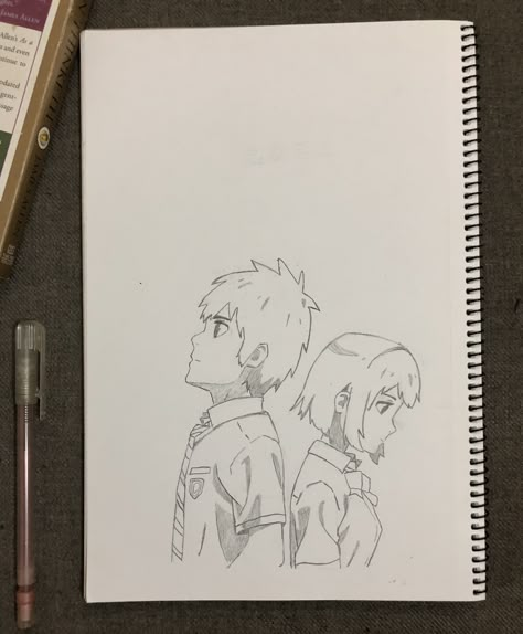 Taki and mitsuha Mitsuha And Taki Drawing, Your Name Pencil Sketch, Your Name Anime Drawing Pencil, Your Name Drawing Easy, Your Name Drawing Sketch, Mitsuha Sketch, Your Name Anime Sketch, Your Name Drawing Pencil, Mitsuha Drawing