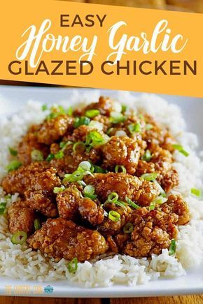 Honey Garlic Glazed Chicken, Garlic Sauce Chicken, Garlic Glazed Chicken, Popcorn Chicken Recipe, Honey Glazed Chicken, Soup Appetizers, Honey Garlic Sauce, Sauce Chicken, Meat Appetizers