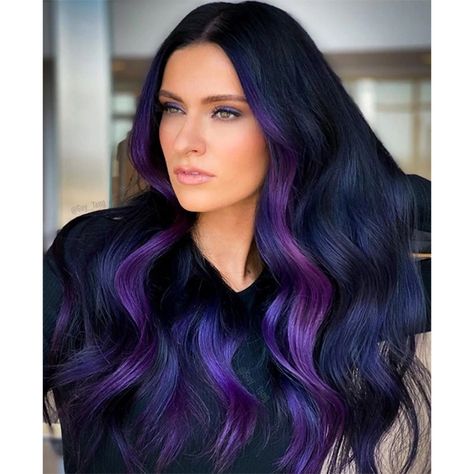 Vivid Hair Color For Green Eyes, Color Blocking Hair, Hair Color Ideas For 2023, Blue And Purple Hair, Vivid Hair, Vivid Hair Color, Cute Hair Colors, Brown Hair Dye, Fairy Hair