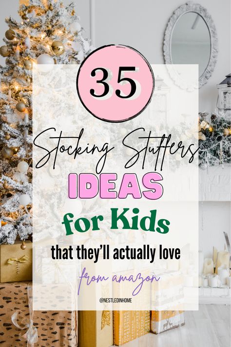 The only list you'll need for your kids stocking stuffers this year. 35 items that they'll actually love & use. #christmasgifts Stocking stuffer ideas for kids. Stocking stuffers for boys and girls. Christmas gift guides for kids. Kids Christmas Stocking Stuffers, Diy Stocking Stuffers For Kids, Stocking Stuffers For Boys 5-7, Stocking Stuffers For Kids 3-5, Stocking Stuffers For Kids 8-10, Kid Stocking Stuffers, Christmas Present Ideas For Kids, Kids Stocking Stuffer Ideas, Stocking Stuffer Ideas For Kids