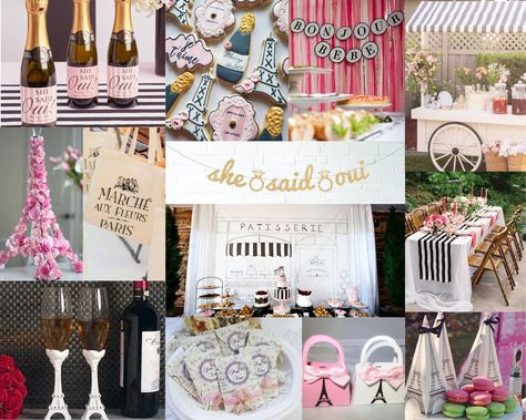 She said Oui! This theme is elegant and absolutely adorable for any bride to be 💞 She Said Oui, Paris Bridal Shower, Rehearsal Dinner Outfits, Floral Bridal Shower, Dinner Outfits, Reception Dress, Bridal Shower Theme, Pink Watercolor, Bride To Be