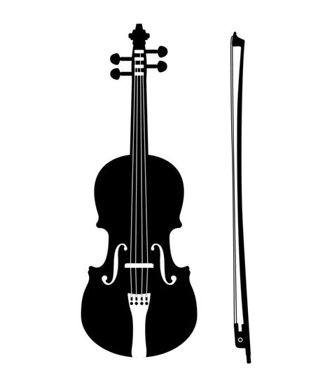 Violin Silhouette, The Violin, Musical Instrument, Violin, Musical Instruments, Vector Art, Bleach, Musical, For Free