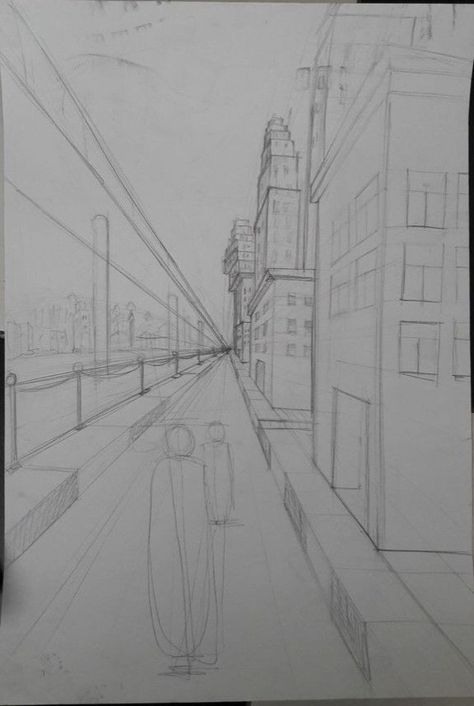 2 Point Perspective Drawing Outdoor, One Point Perspective Outdoor, Street View Drawing Perspective, One Point Perspective Drawing Street, One Point Perspective Japanese Street, 1 Point Perspective, Shadow Drawing, New Orleans Art, Perspective Drawing Architecture