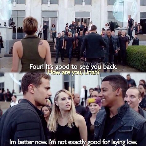 Insurgent Uriah Divergent, Divergent Memes, Divergent Book, Tobias Eaton, Divergent Quotes, Divergent Fandom, Veronica Roth, Divergent Series, Good To See You