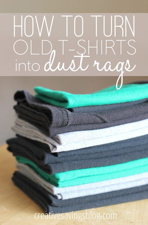 Ever wondered what to do with tees that were stained, had holes, and generally weren't good enough to donate? This tutorial teaches you how to turn old t-shirts into dust rags, and includes the secret to getting crisp edges every time! Cleaning Rags, Cleaning Recipes, Utila, Cleaners Homemade, Old T Shirts, Upcycled Crafts, How To Turn, Natural Cleaning Products, Diy Cleaning Products