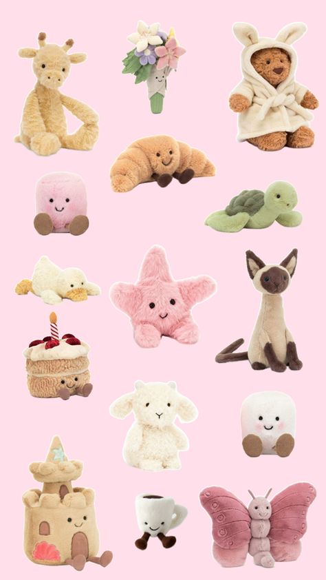 Jelly cats, jellycats, stuffed animals, bunny, beach, sandcastle, starfish, butterfly, cat, lamb, turtle, cake, duck Cake Duck, Beach Sandcastle, Butterfly Cat, Jellycat Bunny, Jelly Cat, Turtle Cake, Cat Cake, Sand Castle, Stuffed Animals