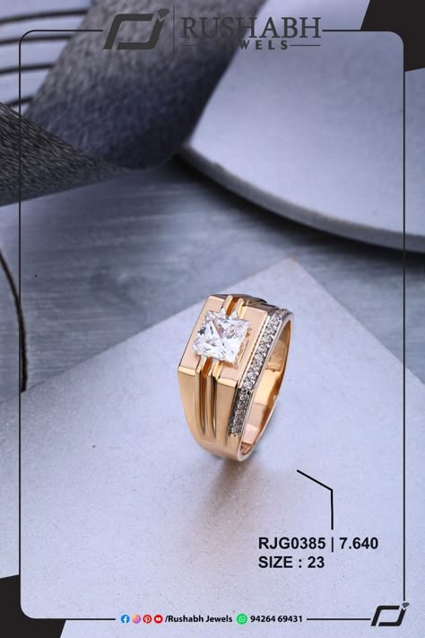 Mens Gold Ring Vintage, Men's Rings Gold Indian, Mens Gold Diamond Rings, Mens Engagement Rings Diamond, Mens Rings Wedding Diamond, Mens Ring Designs, Couple Ring Design, Neck Pieces Jewelry, Engagement Rings Couple