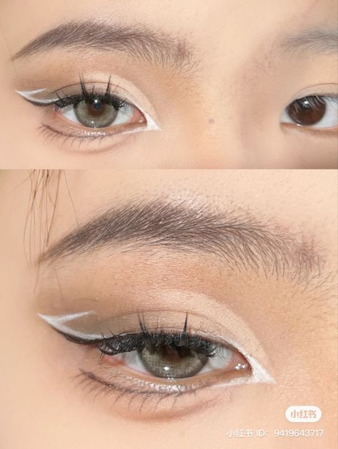 Rabbit Eyes Makeup, Rabbit Eyeliner, Rabbit Eye Makeup, Room Pastel, Goth Eye Makeup, Douyin Makeup, Korean Eye Makeup, Ethereal Makeup, Fairy Makeup