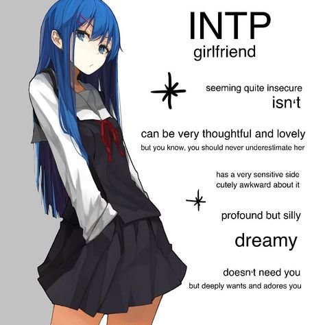 Intp Personality Girlfriend, Intp Female Relationships, Intp-t Female, Intp Female Characters, Intp Female Aesthetic, Entp Girlfriend, Intp Aesthetics Vibes, Entp Female, Intp X Intj