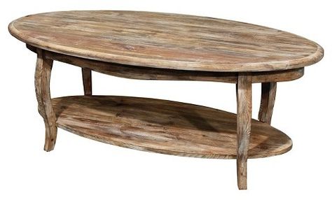 Alaterre Rustic Reclaimed Oval Coffee Table Driftwood Oval Wood Coffee Table, Driftwood Furniture, Driftwood Table, Oval Coffee Table, Coffee Stands, Reclaimed Wood Coffee Table, Oval Coffee Tables, Sofa End Tables, Rustic Coffee Tables