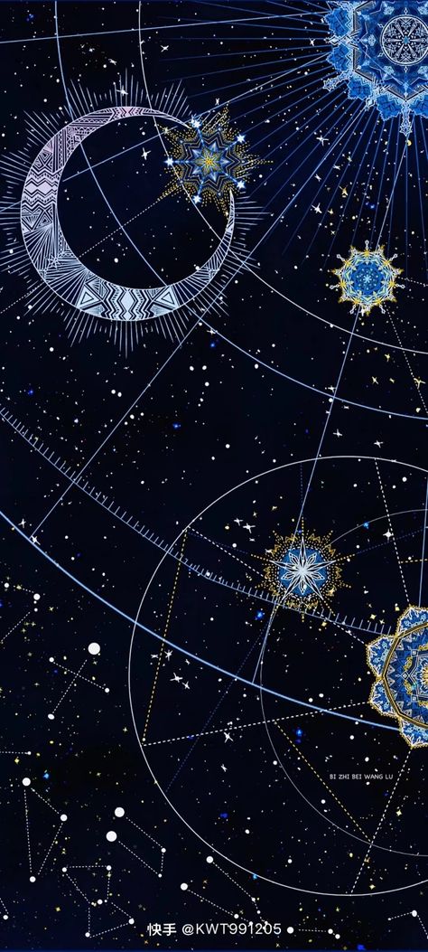 Outer Space Wallpaper, Celestial Map, Space Phone Wallpaper, Victorian Wallpaper, Map Wallpaper, Pretty Backgrounds, Celestial Art, A Wallpaper, Hip Pain