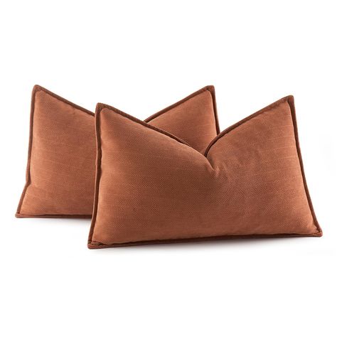 Throw Pillow Combinations, Brown Pillow Covers, Yellow Throw Pillows, Chenille Pillow, Couch Throw, Brown Fall, Brown Pillows, Fall Pillows, Couch Throw Pillows