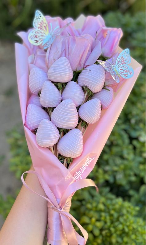 Covered Strawberries Bouquet, Rose Strawberry Bouquet, Rose And Strawberry Bouquet, Treat Bouquet, Small Strawberry Bouquet, Chocolate Strawberry Bouquet, Strawberry Bouquet, Flower Candy Bouquet, Chocolate Strawberries Bouquet