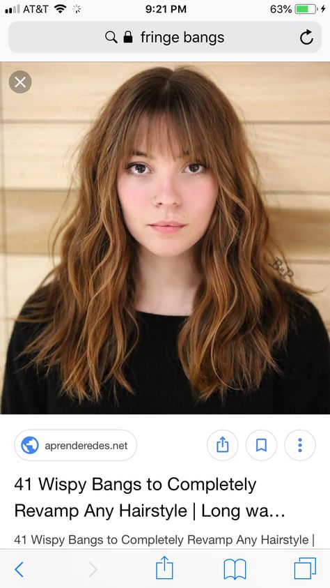 Bangs Chart, Wispy Bangs Oval Face, Types Of Bangs Chart, Types Of Bangs, Fringe Bangs, Oval Face Hairstyles, Straight Bangs, Wispy Bangs, Long Wavy Hair