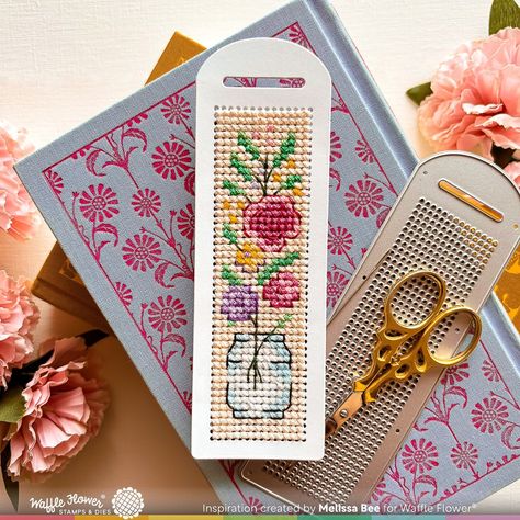 Melissa Bee (@melissagoestocraftland) • Instagram photos and videos Happy Birthday Cross Stitch, Cross Stitch Bookmark, Stitch Bookmark, Bookmark Size, Crochet Potholder Patterns, Potholder Patterns, Kids Planner, Honey Bee Stamps, Pretty Pink Posh