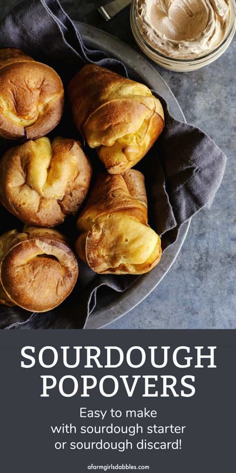 Sourdough Popovers, Use Sourdough Starter, Sourdough Discard Recipe, Breads Recipes, Whipped Pumpkin, Popover Recipe, Recipe Cheesecake, Discard Recipe, Sourdough Starter Discard Recipe