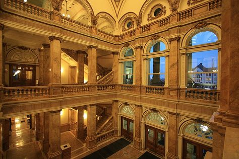 Milwaukee Central Public Library. The building itself is beautiful, and I used to spend hours in there just browsing at books. Milwaukee, WI. Milwaukee Architecture, The Ivy House Milwaukee, University Of Wisconsin Milwaukee, Uw Milwaukee, Milwaukee Downtown, Milwaukee Public Museum, Milwaukee City, Hoan Bridge Milwaukee, Milwaukee Wi