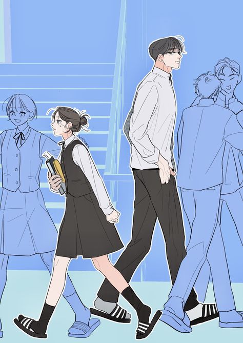 Anime Comic Background, Manhwa Comic, Kdrama Art, Romance Couple, Bahasa Jepun, Desain Pantry, Drawing Poster, Online Comics, Perspective Art