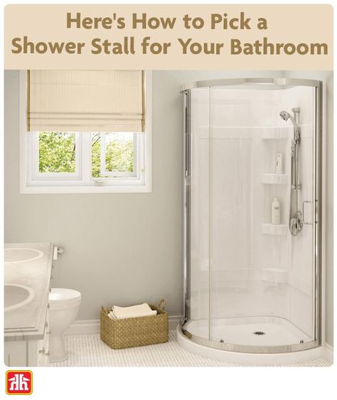 A prefabricated shower stall or cabinet is a great fit for your DIY bathroom renovation. It’s a quick and easy, budget-friendly installation choice. Shower Stalls, Shower Inserts, Easy Budget, Shower Units, Corner Shower, Shower Stall, Glass Shower, Bathroom Designs, Home Hardware