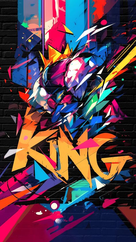 Wallpapers Graffiti, Luxury Card Design, Graffiti Car, Color Splash Art, Xperia Wallpaper, Tshirt Artwork, Graffiti Canvas Art, King Painting, Trill Art