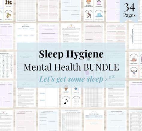 Sleep Goals, Goal Setting Journal, Sleep Diary, Health Worksheets, List Of Emotions, Sleep Journal, Dream Sleep, Travel Planner Template, Sleep Hygiene