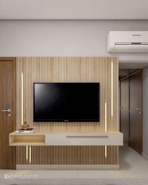 Tv Wall Design Ideas, Small Tv Unit, Lcd Panel Design, Modern Tv Unit Designs, Tv Unit Design Modern, Wall Design Ideas, Tv Unit Furniture Design, Modern Tv Wall Units, Tv Unit Furniture