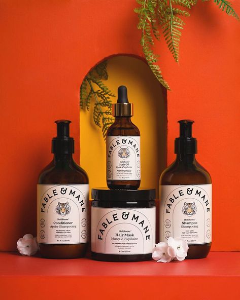 The secret to super-silky, healthy hair is here! Inspired by traditional Indian beauty, Fable & Mane uses all-natural ingredients like turmeric, coconut, ashwagandha, and dashmool 🍃 to smooth, repair, and nourish locks for your best hair yet while remaining 100% vegan and clean 🌿 Drop a 🧡 if you’re looking forward to trying out this routine. Only at Sephora.  📷 credit: Fable &Mane Fable & Mane, Indian Hair Care, Girl Wishlist, Shampoo Packaging, Mane Hair, Aesthetic Products, Haircare Routine, Sweet Perfume, Diy Hair Mask