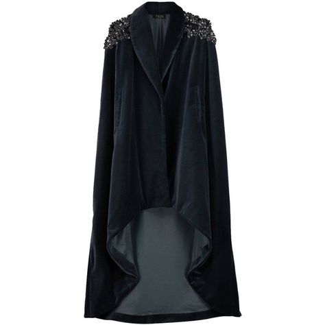 VEIL LONDON - Grey Velvet Hand Beaded Cape (51.635 UYU) ❤ liked on Polyvore featuring outerwear, cape, jackets, grey cape, cape coat, gray cape, beaded cape and grey cape coat Grey Velvet Dress, Victorian Gown, Beaded Cape, Androgynous Look, Velvet Cape, Cape Coat, Grey Velvet, Hot Outfits, Independent Designers Fashion