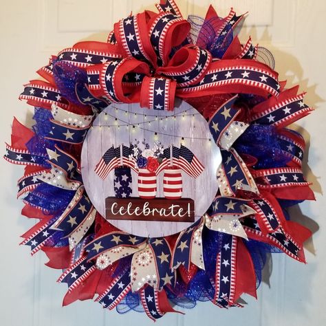 Patriotic wreath diy