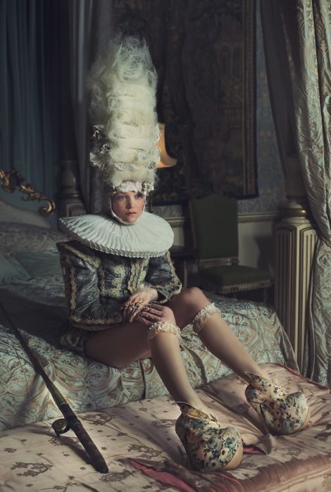 Cross-century couture in a magical, fine-art shoot at Belvoir Castle Fashion Photography Vogue, Surreal Fashion, Rococo Fashion, Tim Walker, Photo Grid, Zooey Deschanel, Fantasy Fashion, Marie Antoinette, Rococo