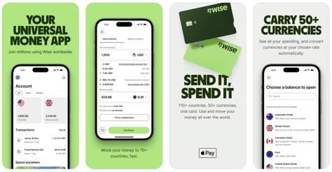 A Reliable & Transparent Money Transfer Service: Wise (formerly TransferWise) Review — Nomad Numbers App Screenshot Design, App Play Store, App Store Design, Football Website, App Style, Health App Design, Retirement Finances, Medical App, Ios App Design