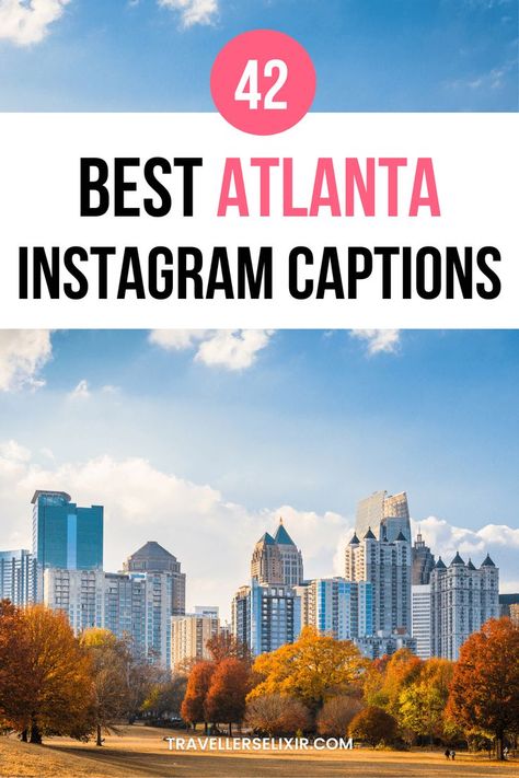 Best Atlanta Instagram captions & quotes Atl Instagram Captions, Southern Quotes And Sayings, Atlanta Quotes, Georgia Quotes, Southern Quotes, Puns Quotes, United States Travel Bucket Lists, Short Captions, Visit Atlanta