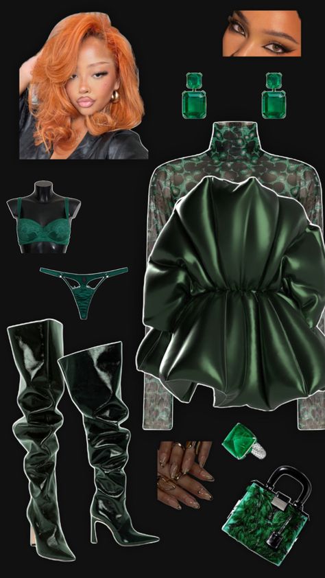 Elevated emerald green outfit inspired by waves of silk Dark Green Outfits, Emerald Green Outfit, Smaragd Green, Green Outfits, Insta Poses, Outfit Inspired, Holiday Party Outfit, Green Outfit, Aesthetic Beauty