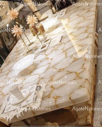 Counter Tops Kitchen, Work Home Office, Table For Kitchen, Agate Table, Stone Coffee Table, Work Home, Kitchen Dining Tables, Decor Table, Counter Tops